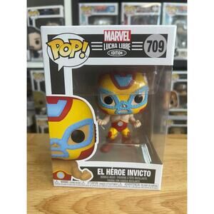 (Iron Man) El Heroe Invicto Lucha Libre Luchador Wrestler Funko Pop #709 Marvel